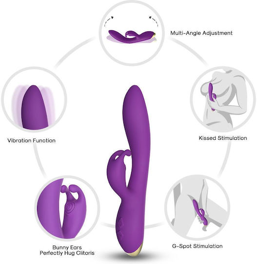 Vibrator Bunny Clitoral Massager 22 Cm 9 Modes