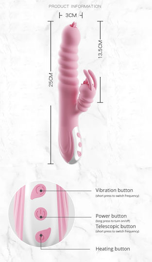 Rabbit Vibrator 2-in-1 Strong G-spot Vaginal Orgasm