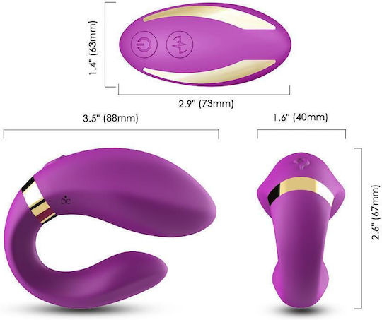 Double Vibrator Couples G-spot Clitoris 9mode