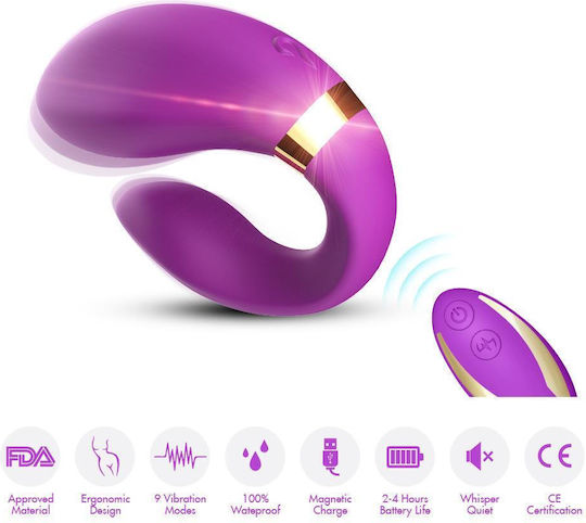 Double Vibrator Couples G-spot Clitoris 9mode