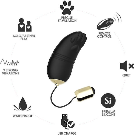 Intimate Massager Vibrating Egg Remote Control 9 Modes