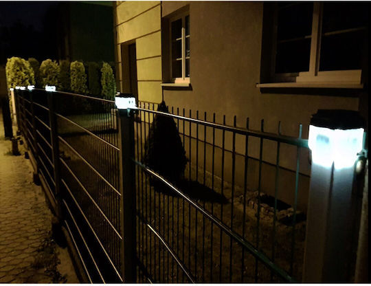 Green Blue Solar Street Light Natural White 4000K with Motion Sensor and Photocell IP44 8x8x6cm
