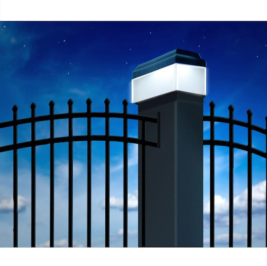 Green Blue Solar Street Light Natural White 4000K with Motion Sensor and Photocell IP44 8x8x6cm