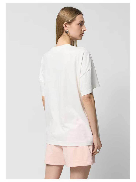 Outhorn Damen Bluse Baumwolle Kurzärmelig Weiß