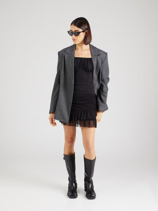 Damen Bluse Ärmellos Black