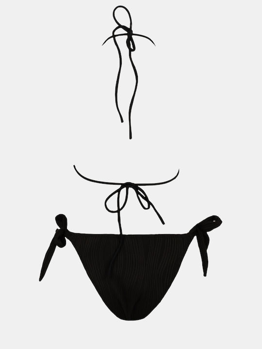 Set Bikini Τριγωνάκι με Αφαιρούμενη Ενίσχυση Μαυρο