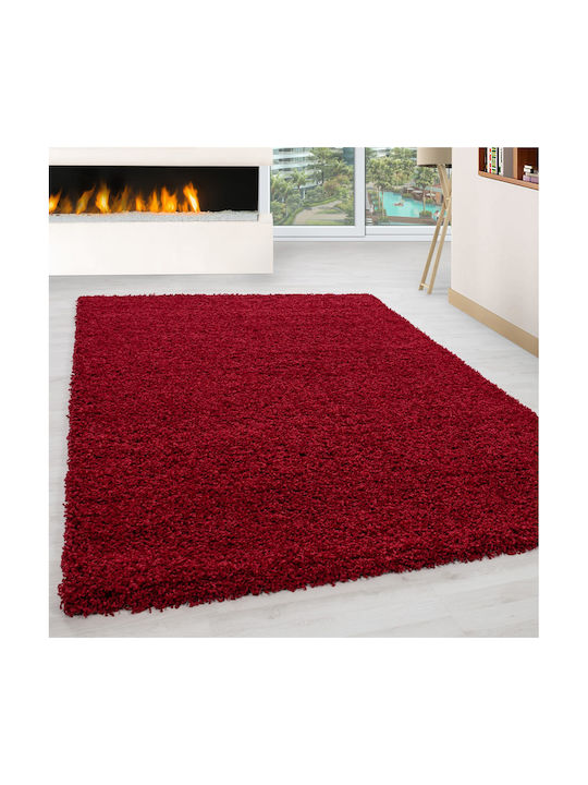 1500 Teppich Rechteckig Dark Red