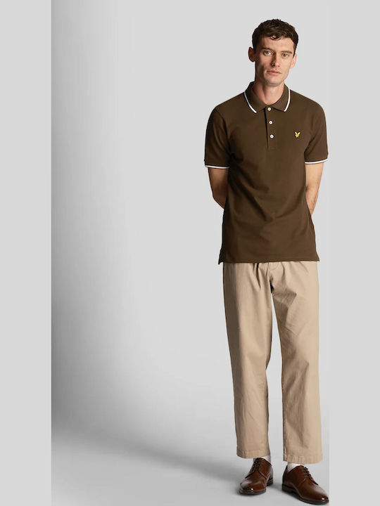 Polo Μπλούζα Κοντομάνικη Olive/white
