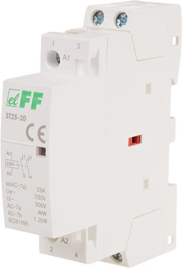 F&F Changeover Panel Push Button Changeover Switch 230V 25A