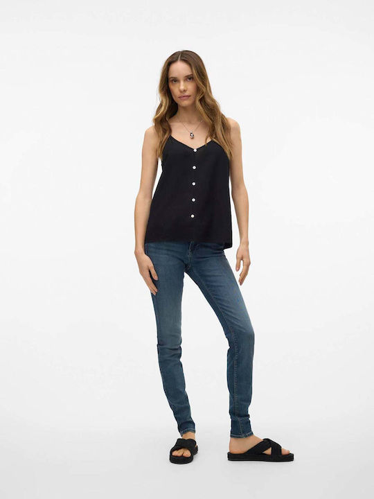 Vero Moda Damen Bluse mit Trägern Black