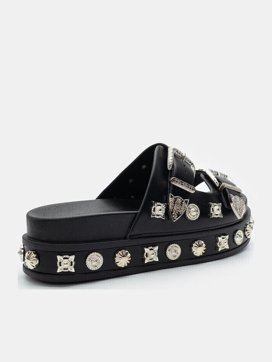 Γυναικεία Σανδάλια Flatforms Μαύρα