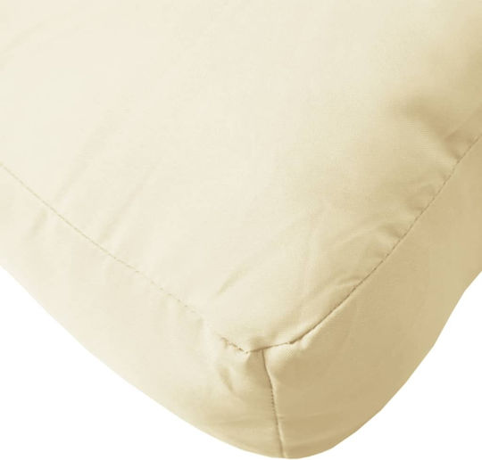 vidaXL Waterproof Bench Cushion for Garden Cream 60x60cm