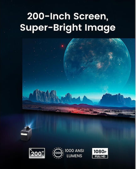 Nebula by Anker Mars 3 D2333211 Mini Projector DLP (DMD) Full HD LED Lamp with Wi-Fi and Built-in Speakers Black