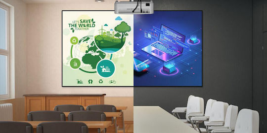 Optoma EH339 3D Projector DLP (DMD) Full HD Standard Lamp with Built-in Speakers White