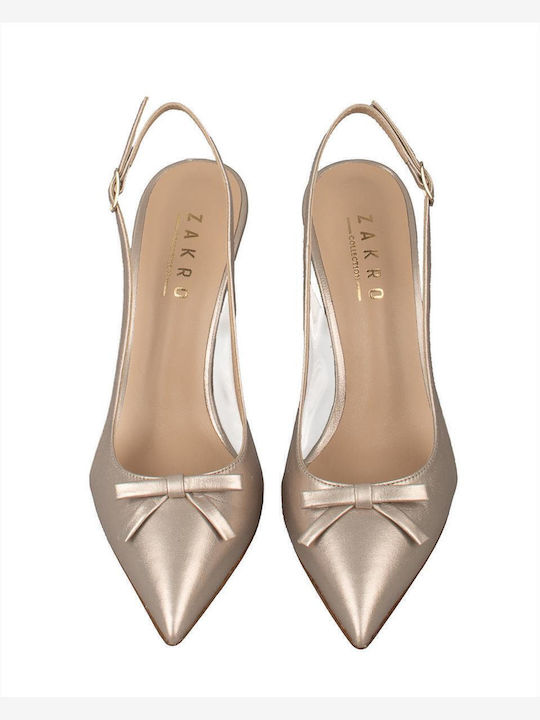 Gold Heels with Strap