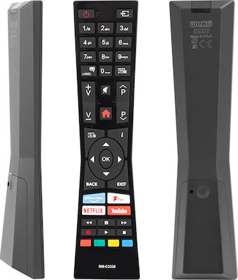 Huayu Compatible Remote Control RM-C3338 for Τηλεοράσεις Hitachi and JVC