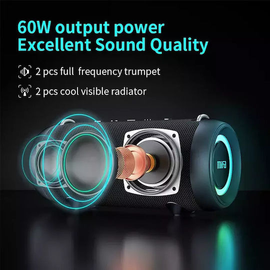 Waterproof Bluetooth Speaker 60W Black