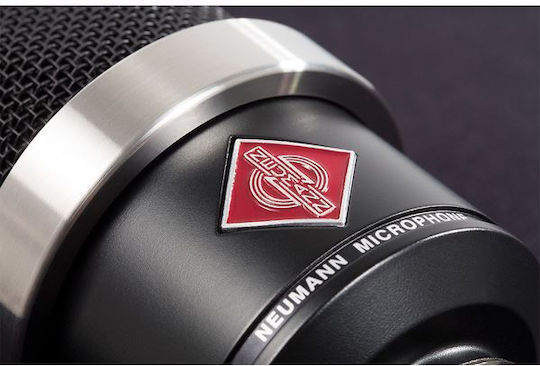 Neumann TLM 102 Кондензаторен Микрофон XLR Шоково монтиран за Вокали в Черен Цвят