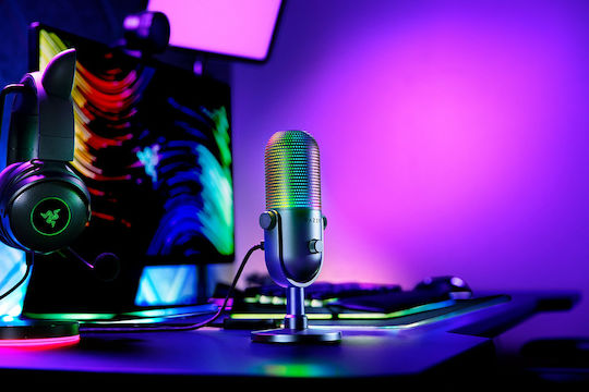 Razer Seiren V3 Chroma Kondensatormikrofon Tischplatte für Gesang