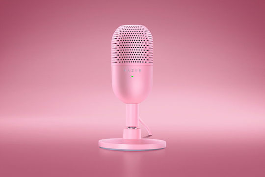 Razer Seiren V3 Mini Microfon Condensator USB de birou pentru Vocale Mercur în Culoarea Pink