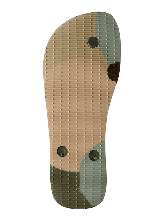 Top Logomania Colors Ii Slapi Bărbați Flip Flops Kaki