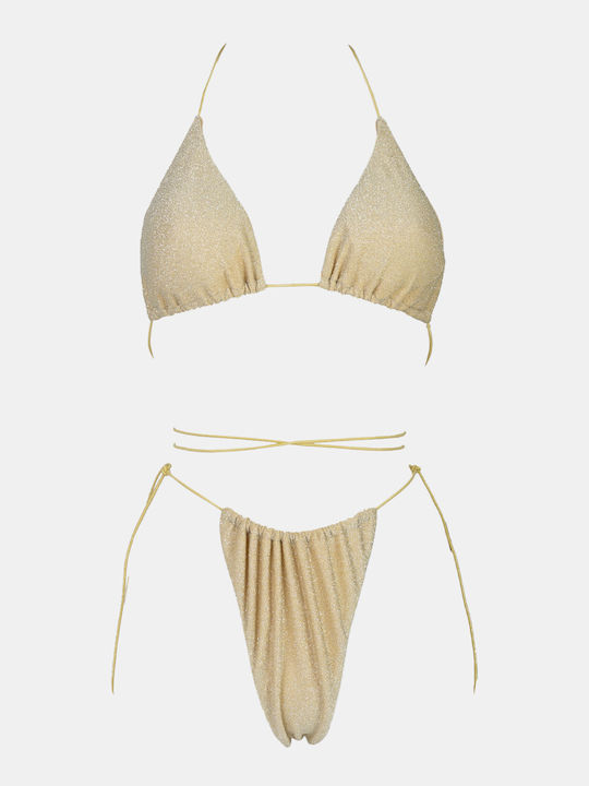 Bikini Set Triangle Beige