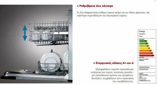 Πλήρως Εντοιχιζόμενο Πλυντήριο Πιάτων για 12 Σερβίτσια Π59.8xY82εκ. DWE 60FI