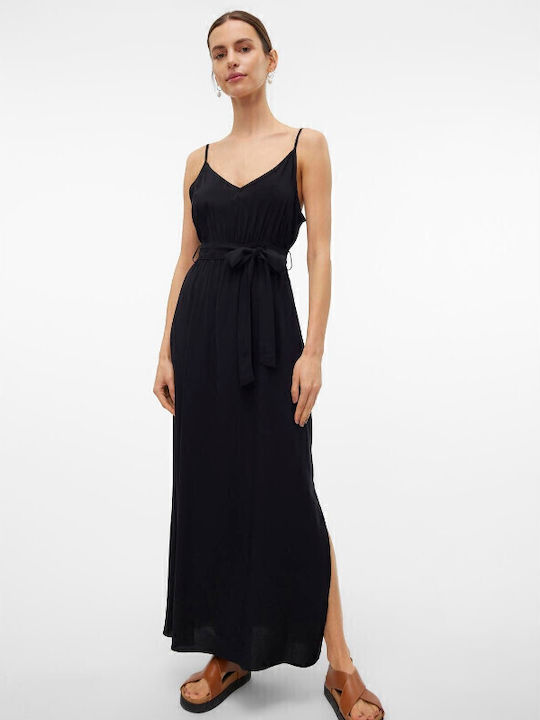 Easy Joy Sommer Maxi Kleid Total Black