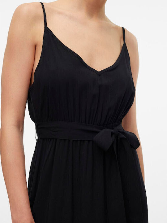 Easy Joy Sommer Maxi Kleid Total Black
