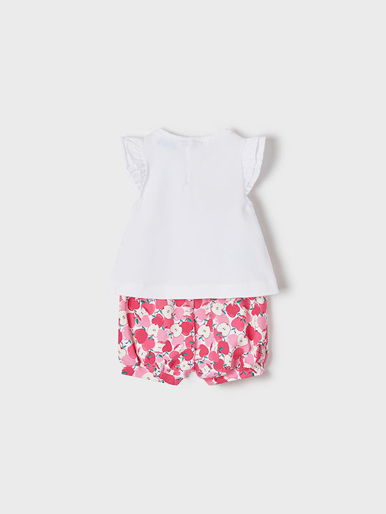 Mayoral Kinder Set mit Shorts Sommer 2Stück magenta