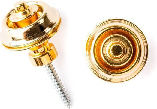 Dunlop Straplok Traditional String Instrument Accessory in Gold Color Gold