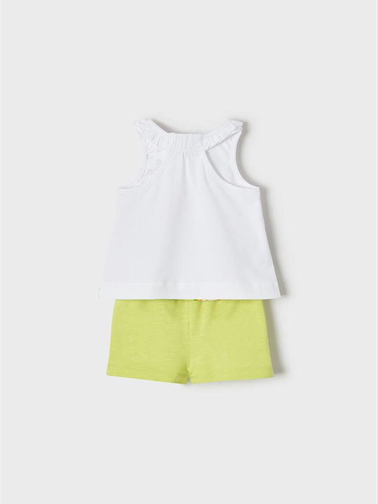 Mayoral Kinder Set mit Shorts Sommer 2Stück Lemon