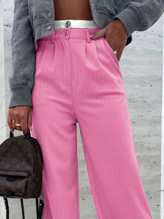 Queen Accessories Femei Tesatura Pantaloni Pink