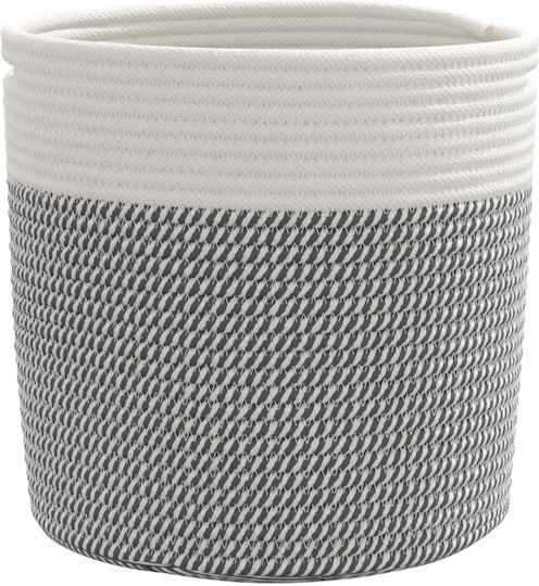 vidaXL Καλάθι Αποθήκευσης Υφασμάτινο Γκρι 28x28x28cm 2τμχ