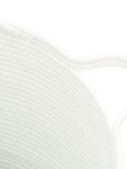 vidaXL Καλάθι Αποθήκευσης Υφασμάτινο Λευκό 38x38x36cm
