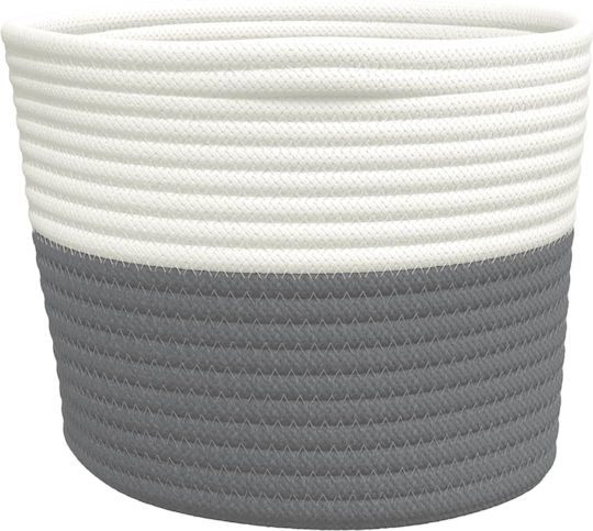 vidaXL Coș de Depozitare Tesatura Gri 24x24x18cm 2buc
