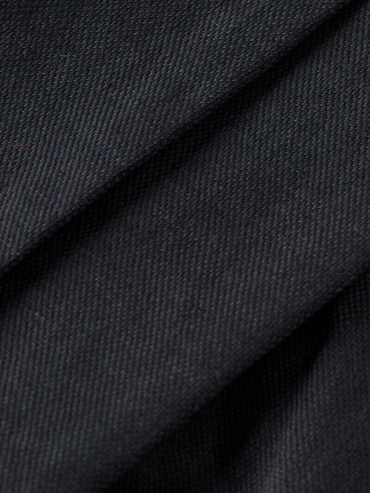 Trousers Chino Elastic in Straight Line Black