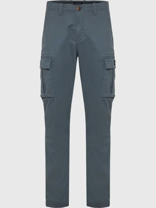 Trousers Cargo Elastic in Regular Fit Stormy Blue