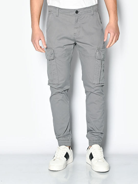 Brokers Jeans Men's Trousers Cargo Elastic Grey