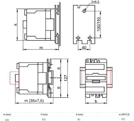 Tracon Electric Relee de Fază 95A cu Tensiune 24V