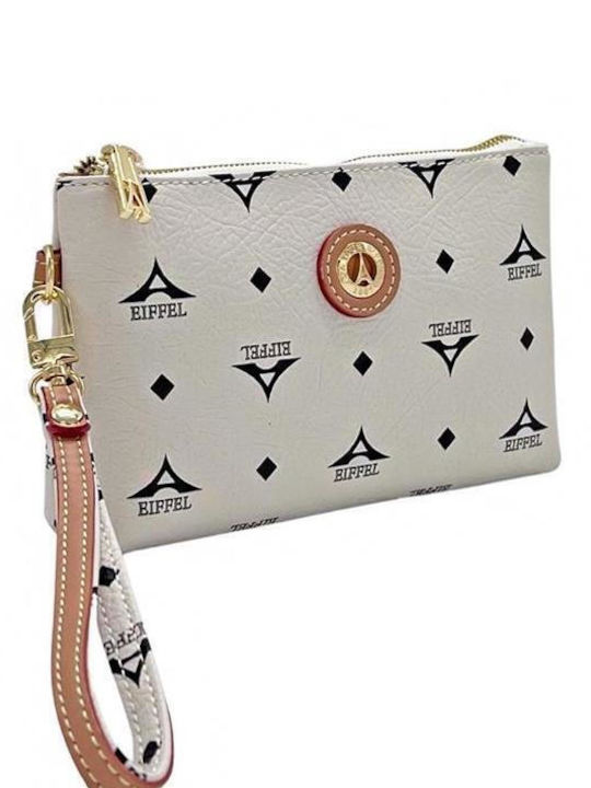 La tour Eiffel Set Din piele Geantă de damă Crossbody Bej