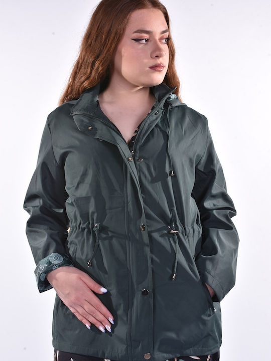 Raiden Women's Short Lifestyle Jacket for Winter Green