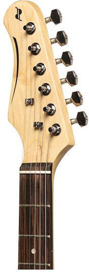 Stagg SES-30 Ηλεκτρική Κιθάρα για Αριστερόχειρες ST Style με SSS Διάταξη Μαγνητών Black