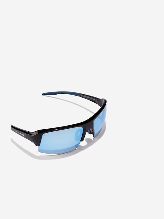 Hawkers Sunglasses Bat Black Blue Chrome Sunglasses Hawkers Bat Black Blue Chrome