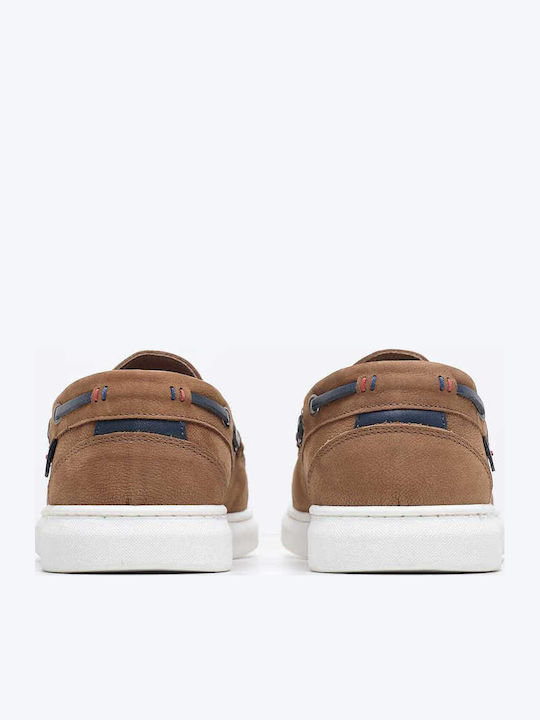 Δερμάτινα Ανδρικά Loafers σε Ταμπά Χρώμα