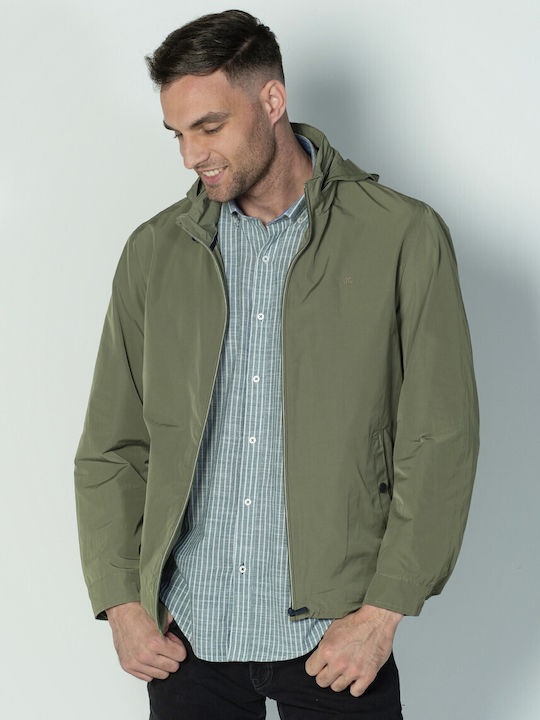 Dors Men's Jacket Waterproof and Windproof Oil Green