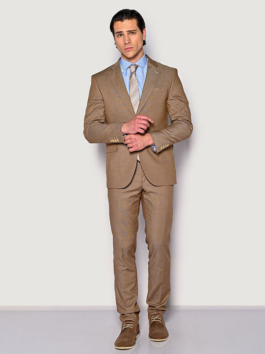 Sogo Men's Suit Brown