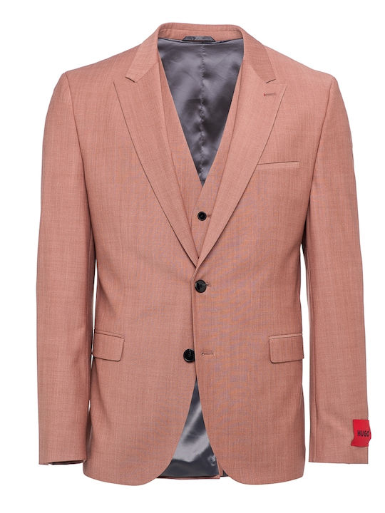 Herrenanzug mit Weste Red