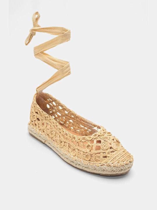 Luigi Women's Knitted Espadrilles Beige