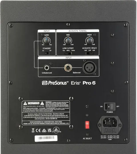 Presonus Eris Pro 6 Ηχεία Studio Monitor 6.5" 75W Bucată Negru
